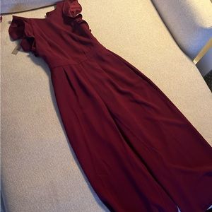 Dark Red JCrew Jumpsuit 00P NWT